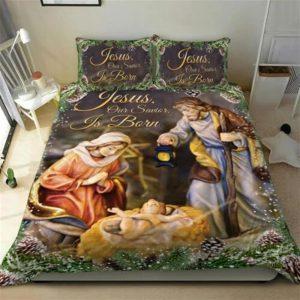 Jesus Our Savior Is Born Quilt Bedding Set Christian Gift For Believers 2 v8uy41.jpg