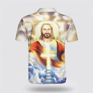 Jesus Potrait Is My Savior Polo Shirt Gifts For Christian Families 2 f54vxb.jpg