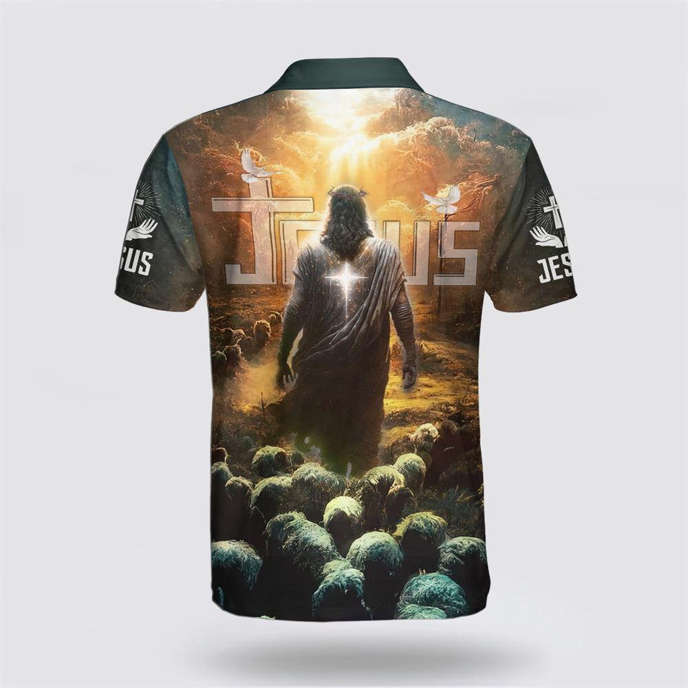 Jesus Potrait Polo Shirt – Gifts For Christian Families Jesus Potrait Polo Shirt – Gifts For Christian Families