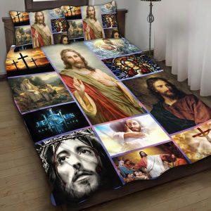 Jesus Saved My Life Quilt Bedding Set Christian Gift For Believers 1 j7phtu.jpg