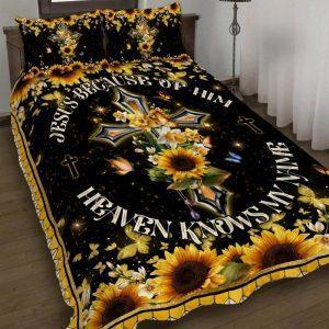 Jesus Sunflower Quilt Bedding Set Christian Gift For Believers 1 ym0hrv.jpg