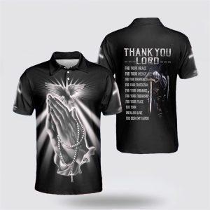 Jesus Thank You Lord Polo Shirts –…