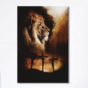 Jesus The Lion Of Judah Canvas –…