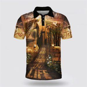 Jesus The Way The Truth The Life Polo Shirt Gifts For Christian Families 1 eqy47e.jpg