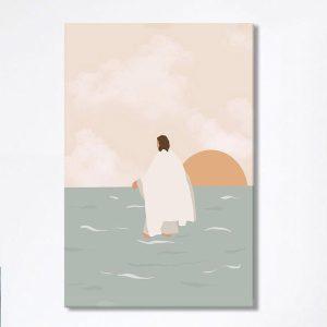 Jesus Walking On Water Canvas Painting Jesus Wall Decor Christian Wall Art Canvas hstjnh.jpg