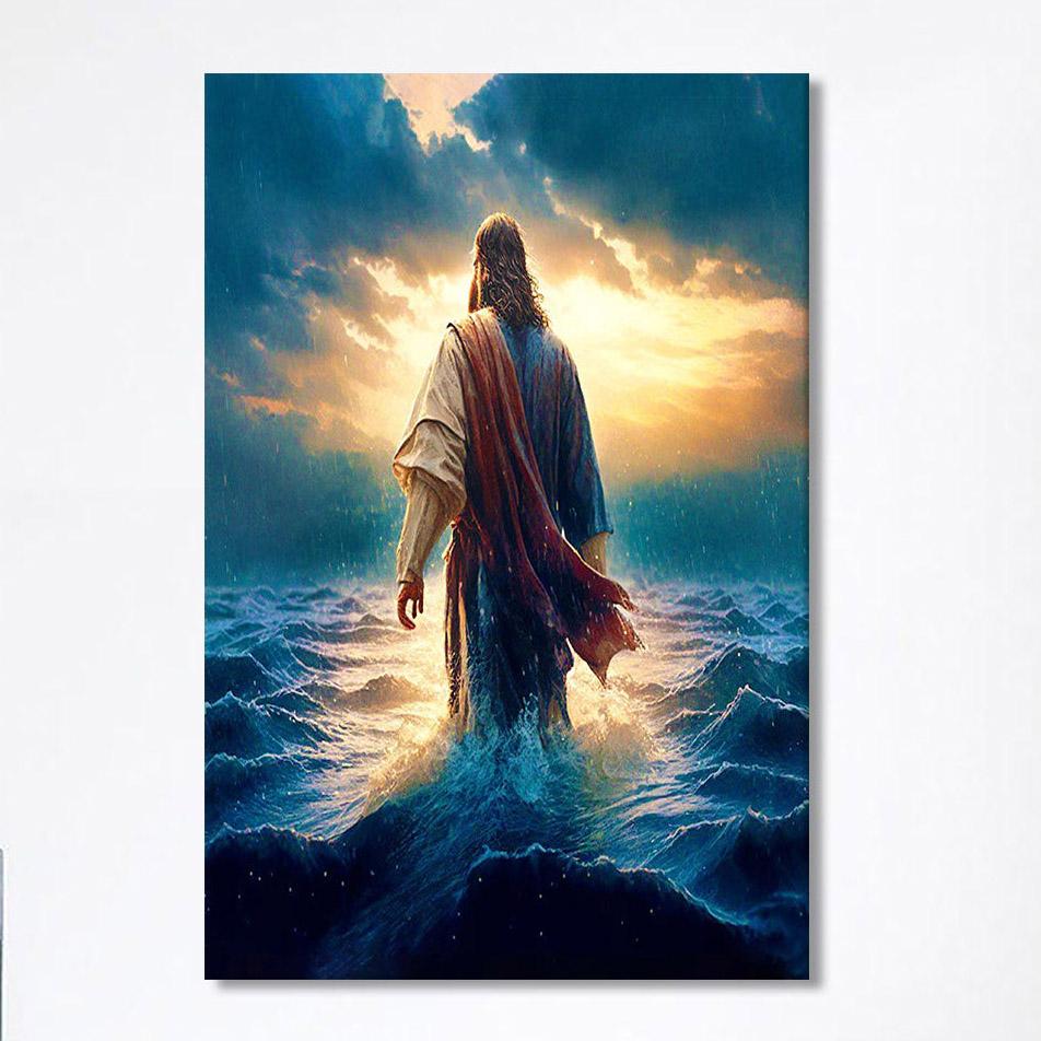Jesus Walking On Water Canvas Print – Jesus Wall Decor – Christian Wall Art Canvas Jesus Walking On Water Canvas Print – Jesus Wall Decor – Christian Wall Art Canvas