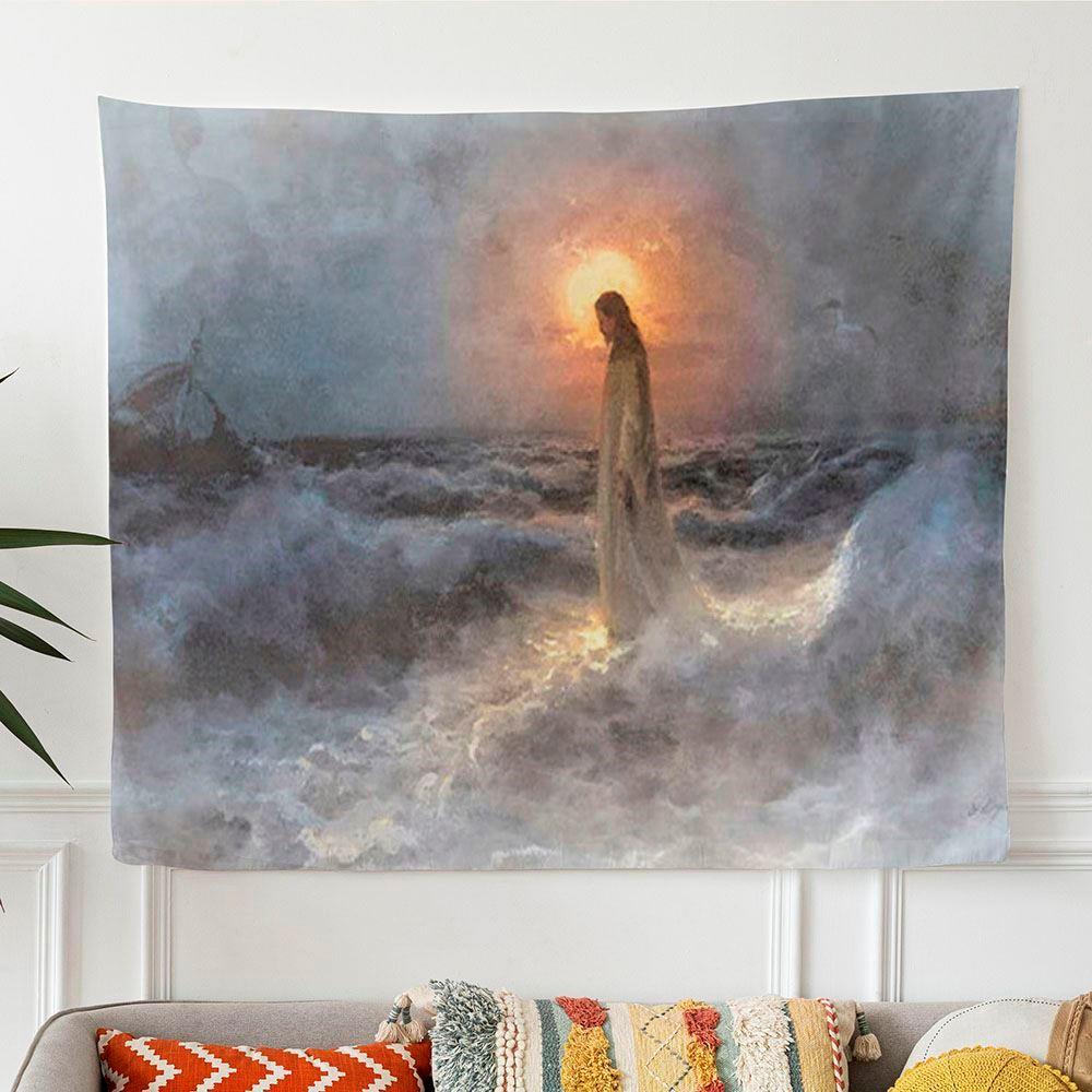 Jesus Walks On The Water Tapestry Art – Tapestries Gifts For Christian Families Jesus Walks On The Water Tapestry Art – Tapestries Gifts For Christian Families