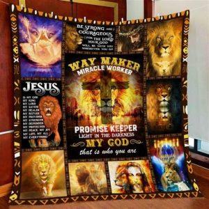 Jesus Way Maker Miracle Worker Lion Christian…