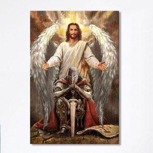 Jesus Wings Warrior Of God Wall Art…