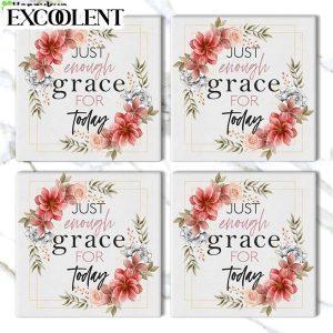 Just Enough Grace For Today Stone Coasters Coasters Gifts For Christian 3 qvpvum.jpg