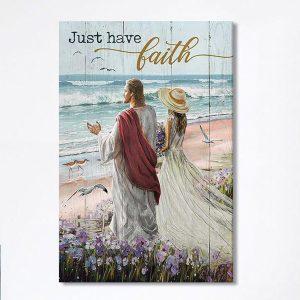 Just Have Faith Walk With Jesus Blue…