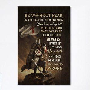 Knight Armor Of God Jesus Painting Canvas Be Without Fear In The Face Of Your Enemies Canvas Wall Art Christian Canvas Prints crhixs.jpg
