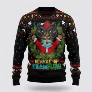 Krampuss Cat Ugly Christmas Sweater – Cat…