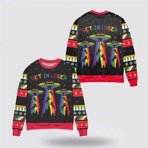 LGBT Alien Get In Loser Christmas Sweater Christmas Gifts For Frends 3 udzweo.jpg