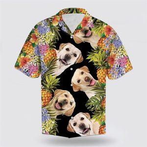 Labrador Happy Face Tropic Background Hawaiin Shirt…