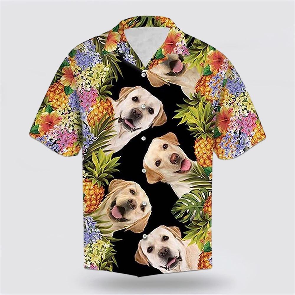Labrador Happy Face Tropic Background Hawaiin Shirt – Gift For Pet Lover Labrador Happy Face Tropic Background Hawaiin Shirt – Gift For Pet Lover