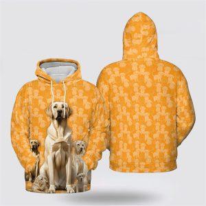 Labrador Retriever Dog On The Orange Background All Over Print Hoodie Shirt Gift For Dog Lover 3 vbqmgu.jpg