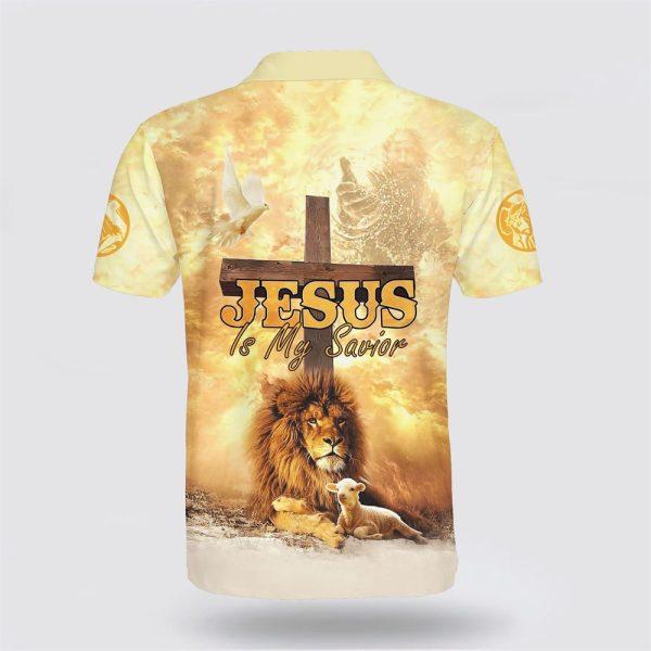 Lamb And Lion Jesus Is My Savior Polo Shirt – Gifts For Christian Families