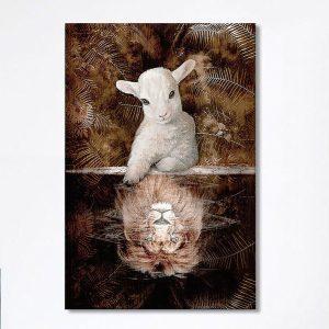 Lamb And Lion King Of Jesus Canvas…