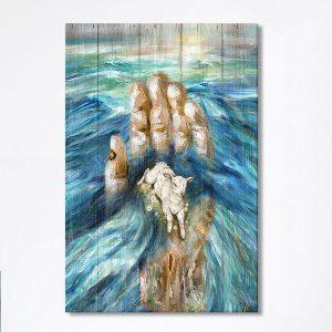 Lamb In God’s Hand Canvas Wall Art…
