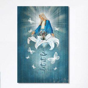 Let It Be Lily Flower Maria Butterfly…