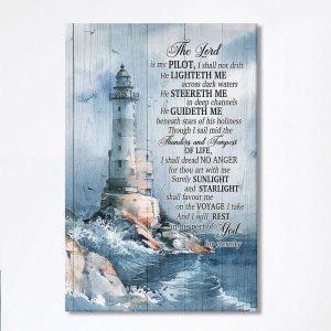 Lighthouses The Lord Is My Pilot Canvas…