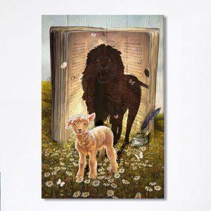 Lion And Lamb Of God Daisy Field…