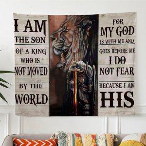 Lion And Warrior Tapestry I Am The…