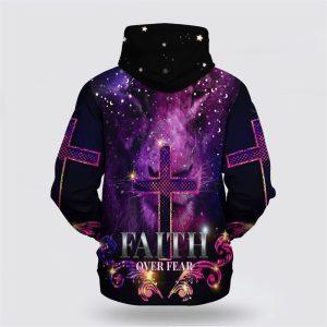 Lion Cross Faith Over Fear All Over Print Hoodie Shirt Gifts For Jesus Lovers 2 tqshv7.jpg