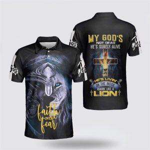 Lion God Inside Faith Over Fear Lion…