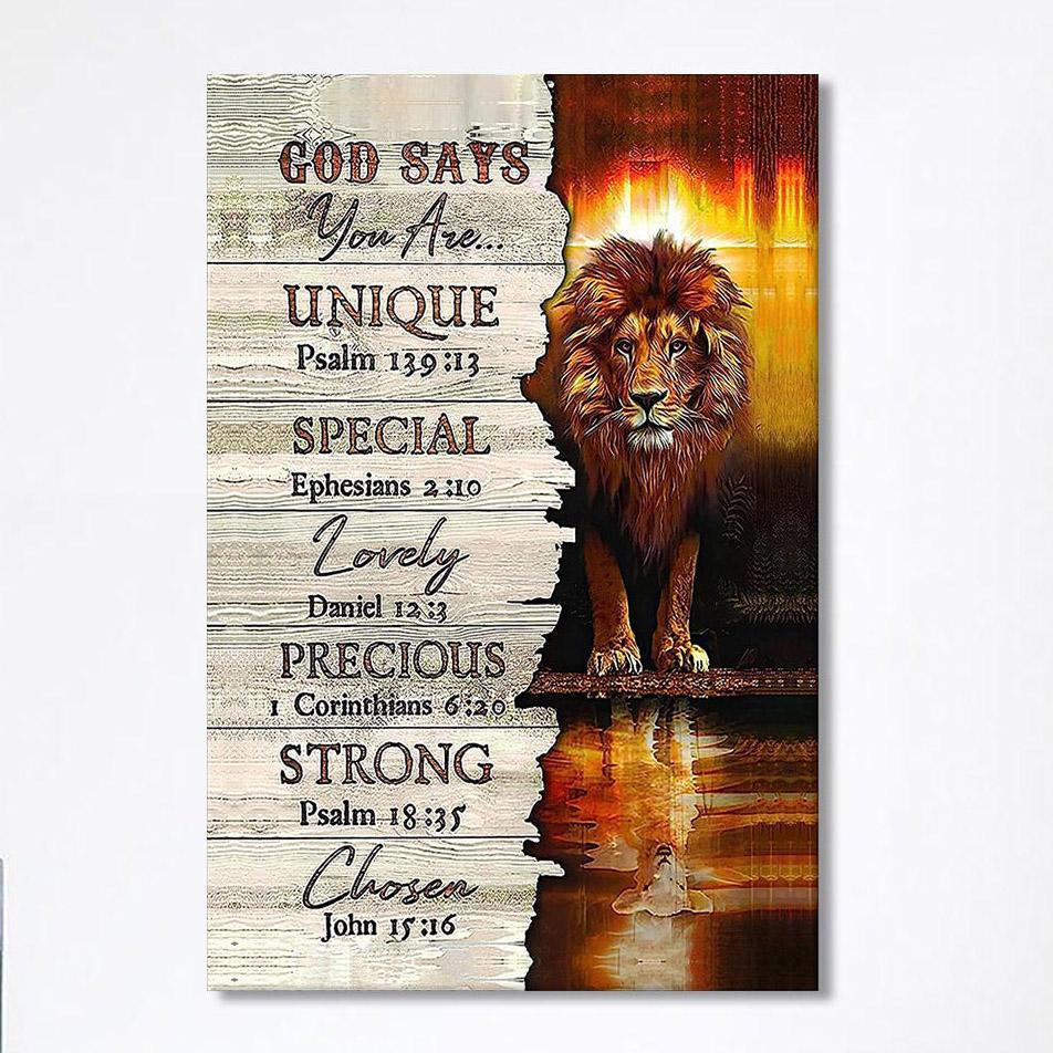 Lion God Says You Are Canvas Prints – Lion Canvas Art – Christian Inspirational Canvas Lion God Says You Are Canvas Prints – Lion Canvas Art – Christian Inspirational Canvas