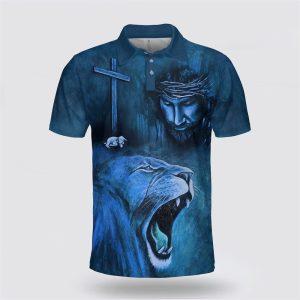 Lion Jesus And Lamb Polo Shirt –…