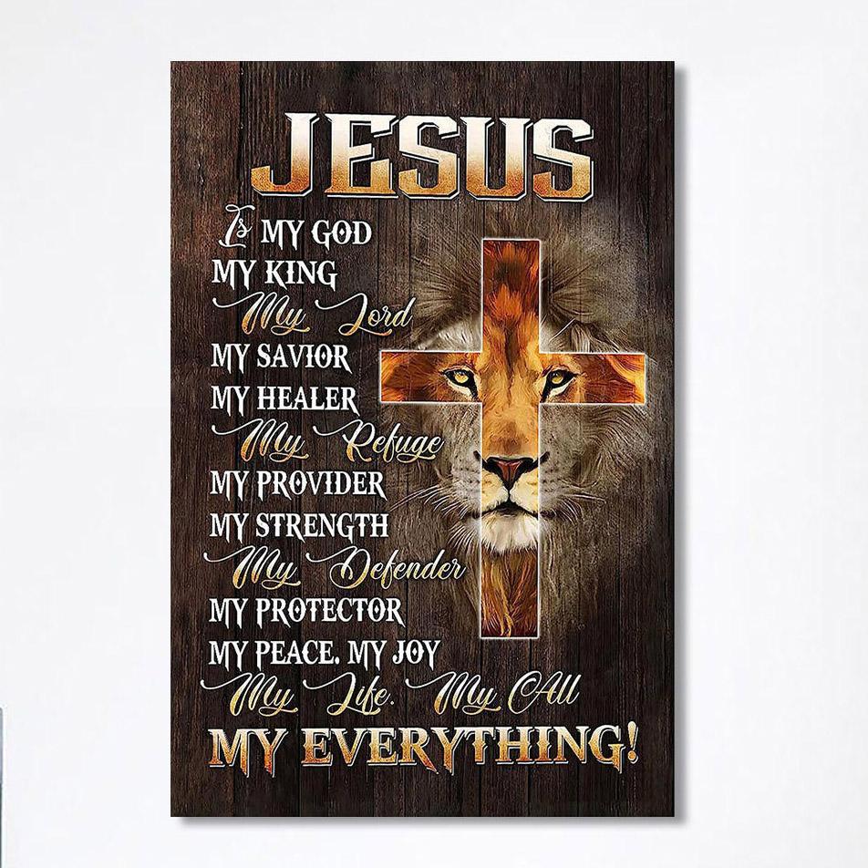 Lion Of Judah Jesus Is My King My God Canvas Prints – Lion Canvas Art – Christian Inspirational Canvas Lion Of Judah Jesus Is My King My God Canvas Prints – Lion Canvas Art – Christian Inspirational Canvas