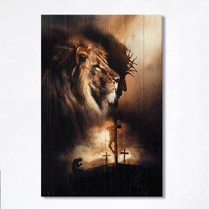 Lion Of Judah Jesus On The Cross…