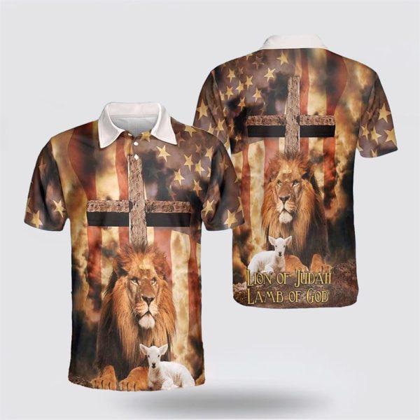 Lion Of Judah Lamb Of God Polo Shirts – Gifts For Christian Families