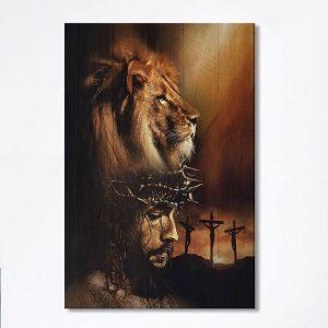 Lion The Face Of Jesus Crown Of…