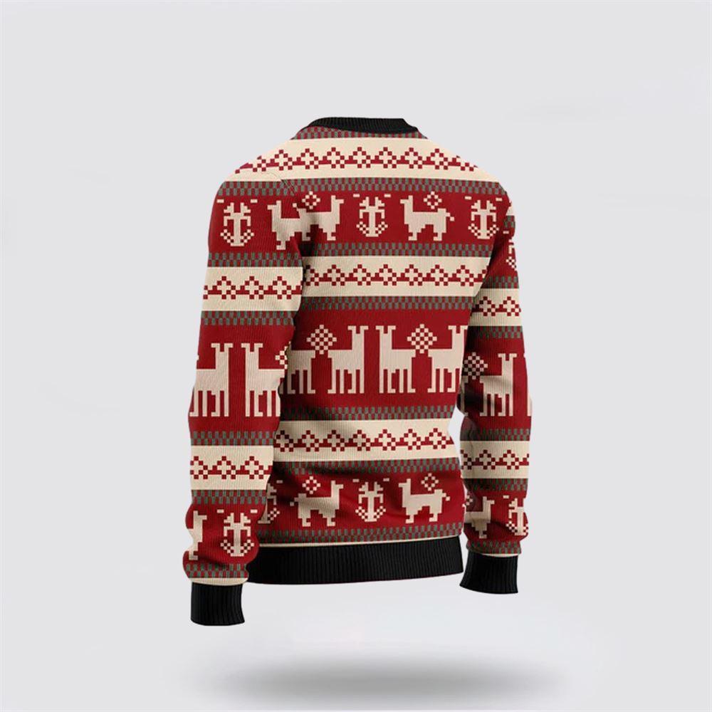 Llama Lalala Ugly Christmas Sweater – Sweater Gifts For Pet Lover