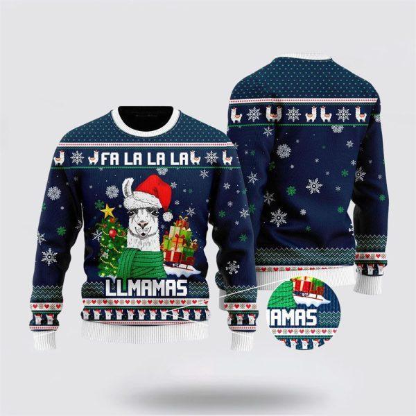 Llmamas Fa La La La Ugly Christmas Sweater – Sweater Gifts For Pet Lover
