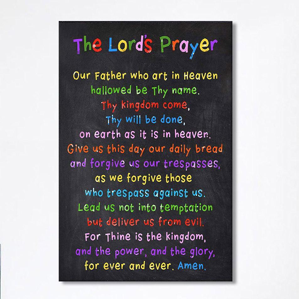 Lords Prayer Canvas Wall Decor – Catholic Gifts For Bible – Christian Wall Art Canvas Lords Prayer Canvas Wall Decor – Catholic Gifts For Bible – Christian Wall Art Canvas
