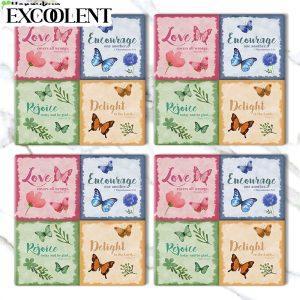 Love Encourage Rejoice Delight Butterfly Stone Coasters Coasters Gifts For Christian 3 kdlcap.jpg