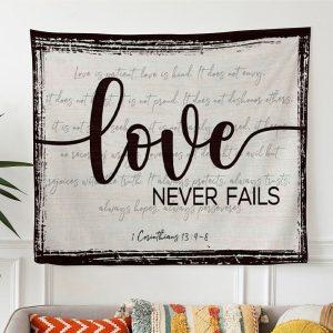 Love Never Fails 1 Corinthians 134-8 Tapestry…