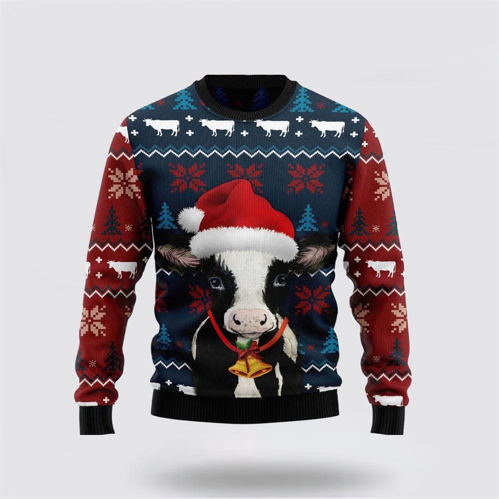 Lovely Cow Ugly Christmas Sweater – Sweater Gifts For Pet Lover