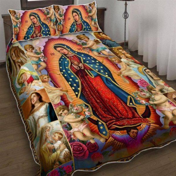 Maria Christian Quilt Bedding Set – Christian Gift For Believers