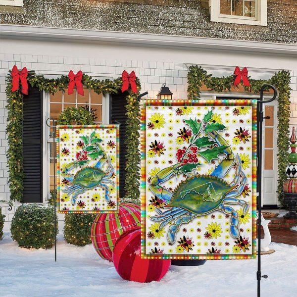 Maryland Blue Crab Flag – Christmas Flag Outdoor Decoration