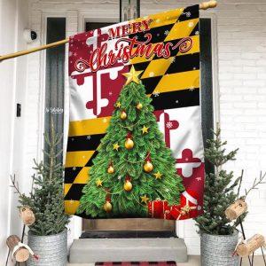 Maryland Christmas Flag – Christmas Flag Outdoor…