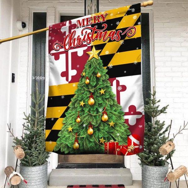 Maryland Christmas Flag – Christmas Flag Outdoor Decoration