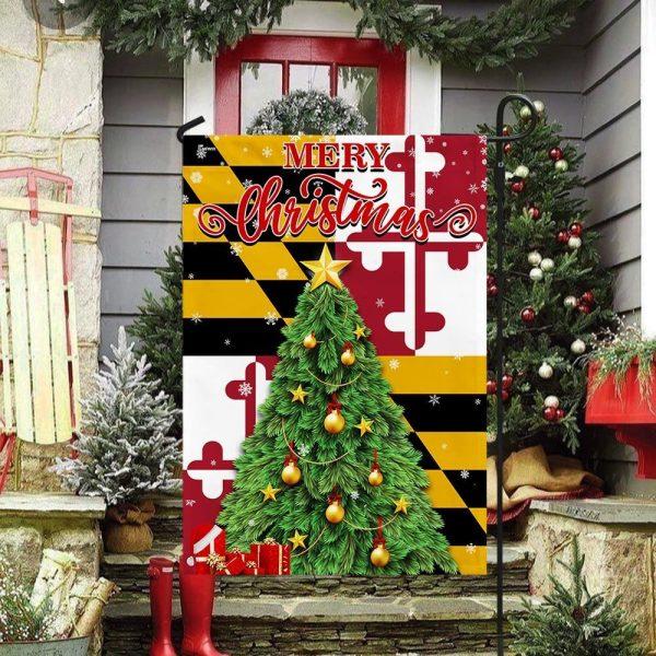 Maryland Christmas Flag – Christmas Flag Outdoor Decoration