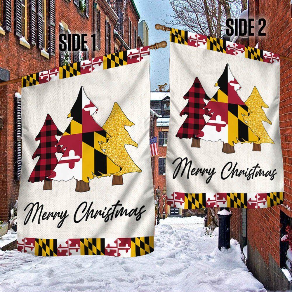 Maryland Christmas Flag Christmas Tree Maryland Christmas Decor – Christmas Flag Outdoor Decoration