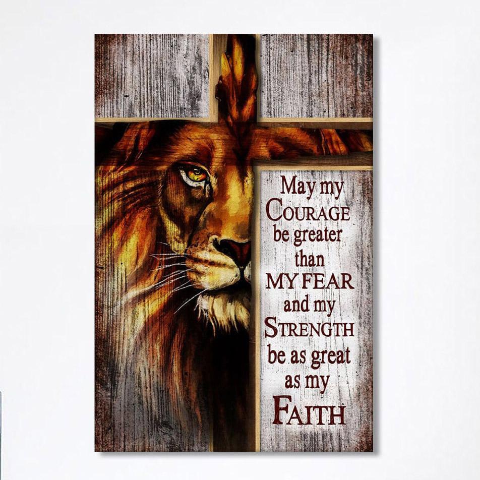 May My Courage Be Greater Than My Fear Lion Of Judah Canvas Wall Art – Christian Canvas Prints – Religious Wall Decor May My Courage Be Greater Than My Fear Lion Of Judah Canvas Wall Art – Christian Canvas Prints – Religious Wall Decor