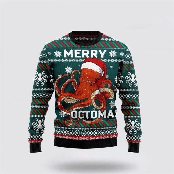 Merry Octomas Ugly Christmas Sweater – Sweater Gifts For Pet Lover